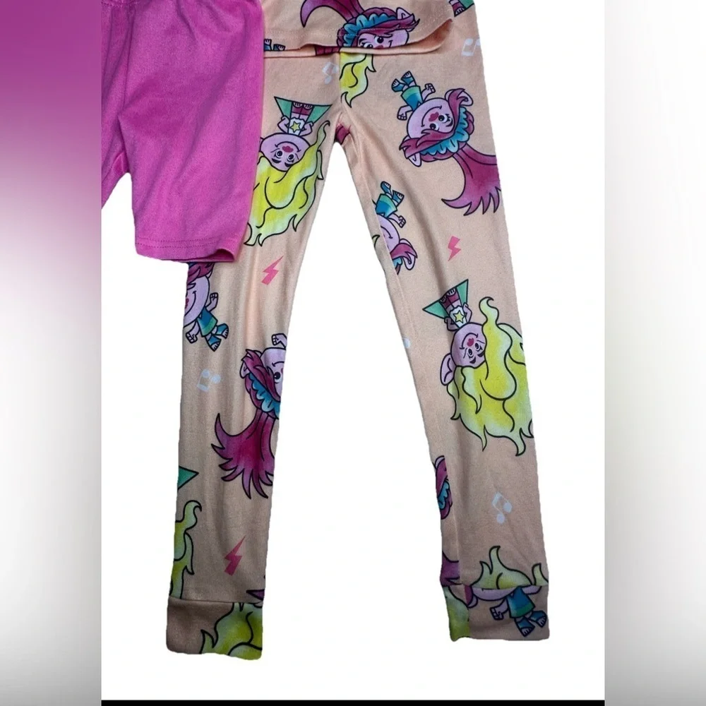 Girls Dreamworks Trolls The Movie 3 Piece Pajama Set  Sleepwear Size 4T